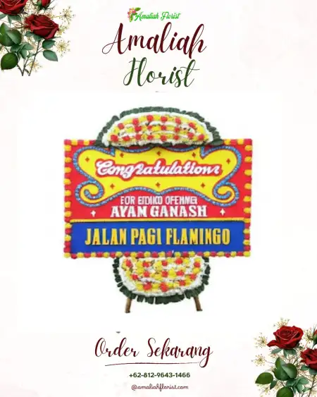 Sewa Papan Bunga Bahagia